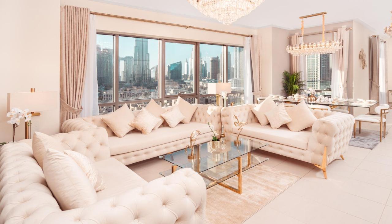 Elite Royal Apartment - Panoramic Full Burj Khalifa, Fountain & Skyline View - Baron ドバイ エクステリア 写真